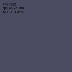 #4B4B62 - Mulled Wine Color Image